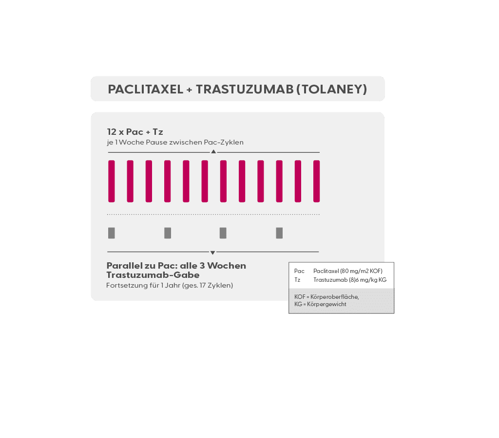 Chemotherapie Schema Paclitaxel + Trastuzumab