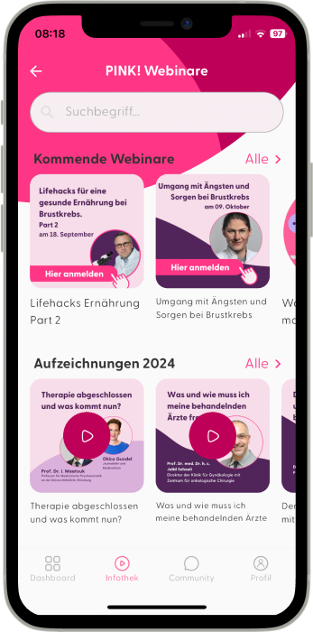 Monatlich neue exklusive Webinare